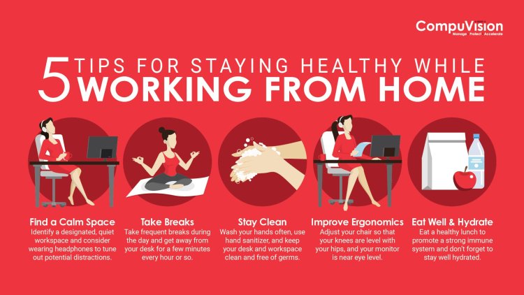 12 Tips to Stay Healthy While Working From Home